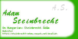 adam steinbrecht business card